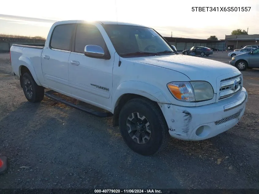 2006 Toyota Tundra Sr5 V8 VIN: 5TBET341X6S501557 Lot: 40779020