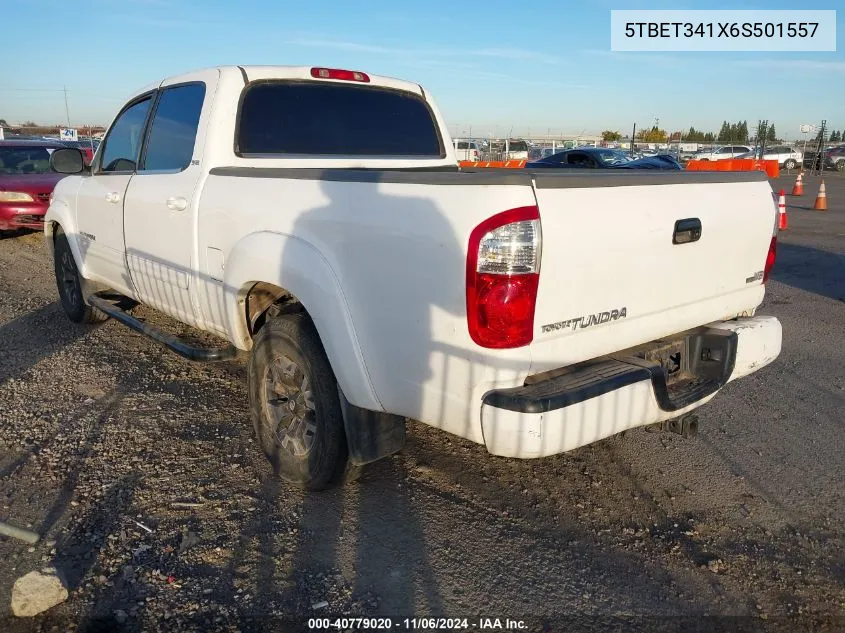 2006 Toyota Tundra Sr5 V8 VIN: 5TBET341X6S501557 Lot: 40779020