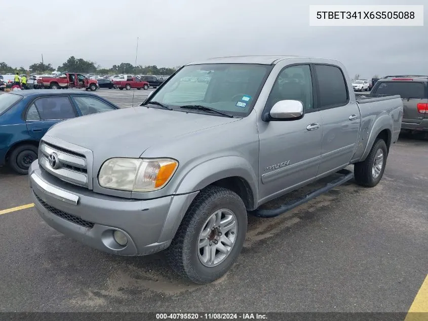 2006 Toyota Tundra Sr5 V8 VIN: 5TBET341X6S505088 Lot: 40795520