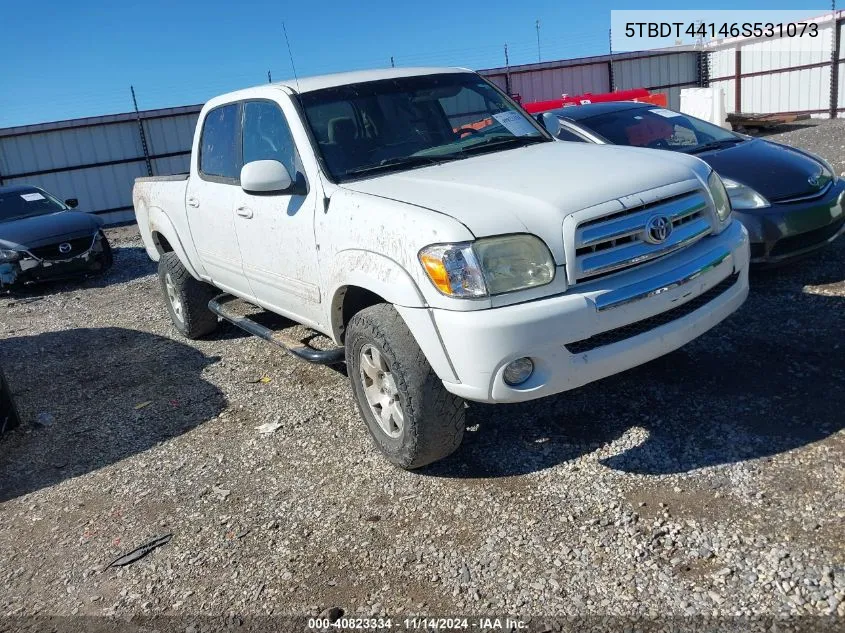 2006 Toyota Tundra Sr5 V8 VIN: 5TBDT44146S531073 Lot: 40823334