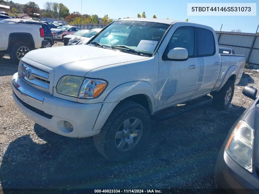 2006 Toyota Tundra Sr5 V8 VIN: 5TBDT44146S531073 Lot: 40823334