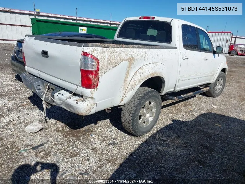 2006 Toyota Tundra Sr5 V8 VIN: 5TBDT44146S531073 Lot: 40823334