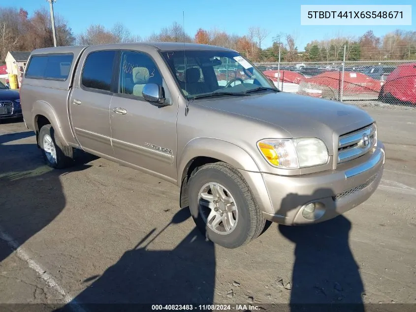 5TBDT441X6S548671 2006 Toyota Tundra Sr5 V8