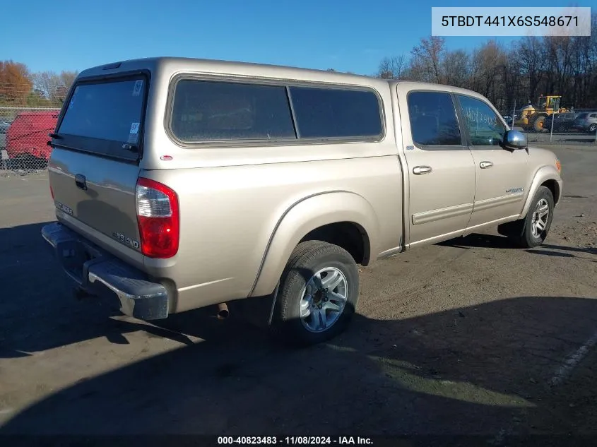 5TBDT441X6S548671 2006 Toyota Tundra Sr5 V8