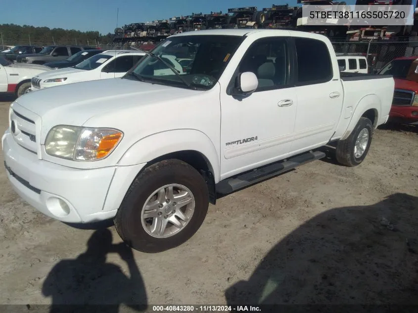 5TBET38116S505720 2006 Toyota Tundra Limited V8