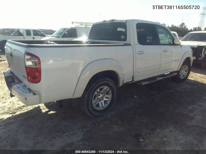 5TBET38116S505720 2006 Toyota Tundra Limited V8