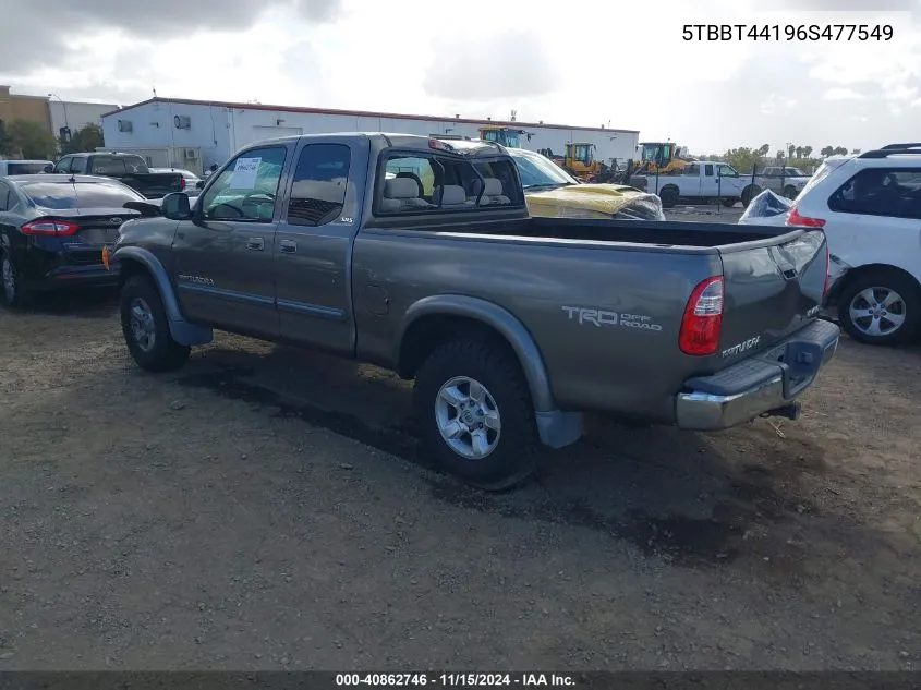 2006 Toyota Tundra Sr5 V8 VIN: 5TBBT44196S477549 Lot: 40862746