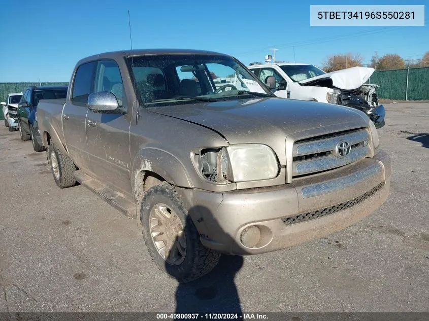 2006 Toyota Tundra Sr5 V8 VIN: 5TBET34196S550281 Lot: 40900937