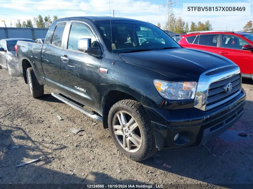 2007 Toyota Tundra Limited 5.7L V8 VIN: 5TFBV58157X008469 Lot: 12124580