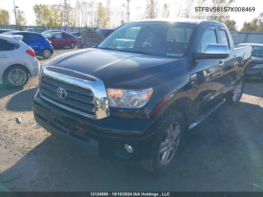 5TFBV58157X008469 2007 Toyota Tundra Limited 5.7L V8