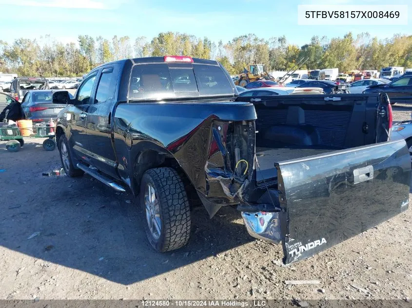 2007 Toyota Tundra Limited 5.7L V8 VIN: 5TFBV58157X008469 Lot: 12124580