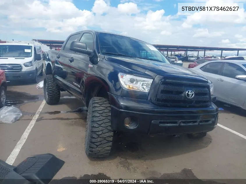 2007 Toyota Tundra Limited 5.7L V8 VIN: 5TBDV581X7S462627 Lot: 39065319