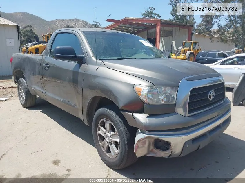 2007 Toyota Tundra Base V6 VIN: 5TFLU52167X003782 Lot: 39533604