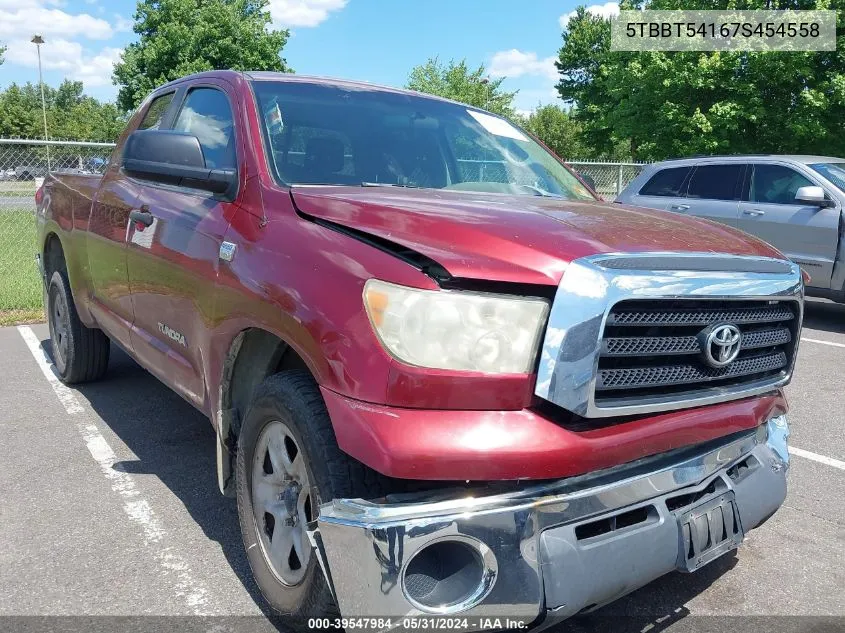 5TBBT54167S454558 2007 Toyota Tundra Sr5 4.7L V8