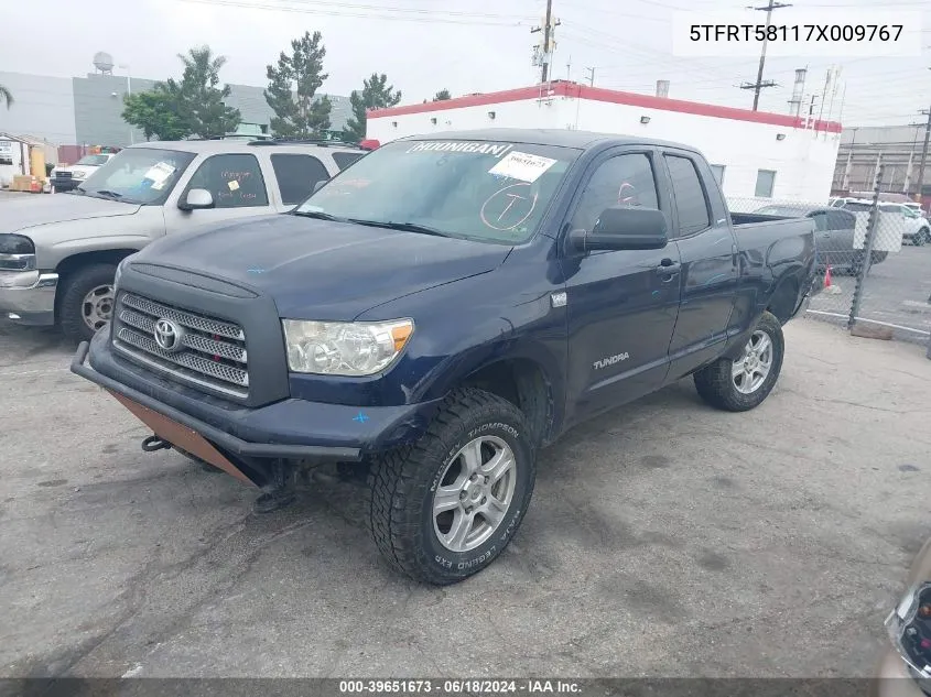 2007 Toyota Tundra Limited 4.7L V8 VIN: 5TFRT58117X009767 Lot: 39651673