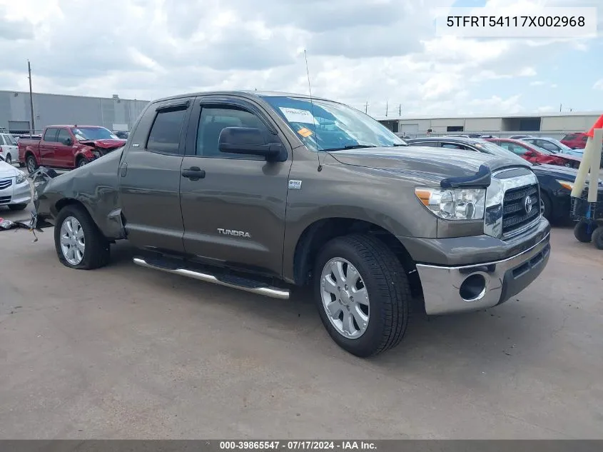 2007 Toyota Tundra Sr5 4.7L V8 VIN: 5TFRT54117X002968 Lot: 39865547