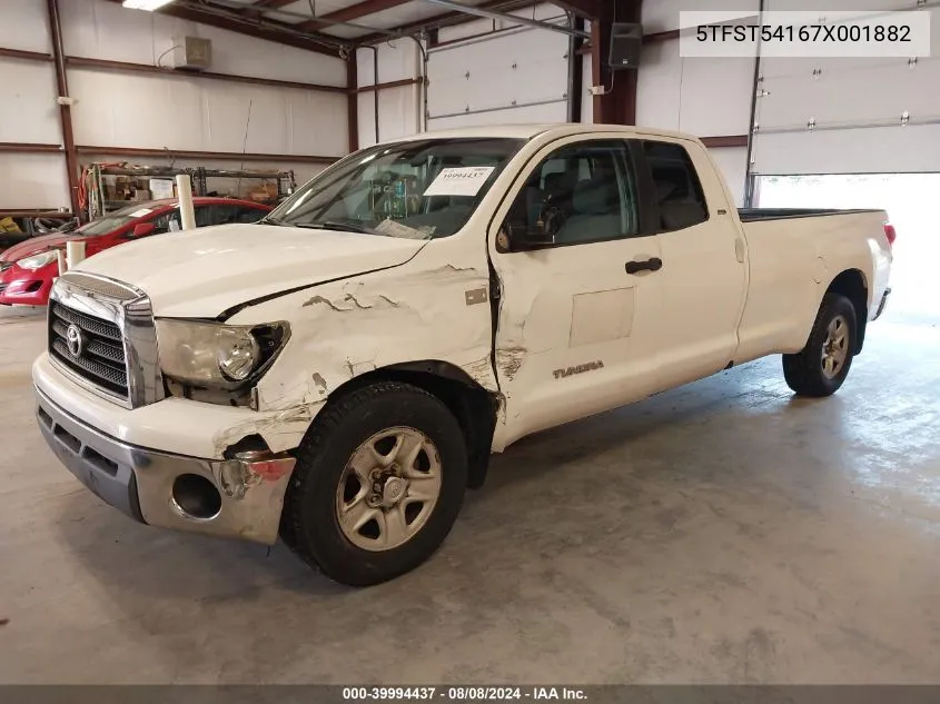 2007 Toyota Tundra Sr5 4.7L V8 VIN: 5TFST54167X001882 Lot: 39994437