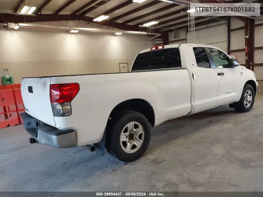 2007 Toyota Tundra Sr5 4.7L V8 VIN: 5TFST54167X001882 Lot: 39994437