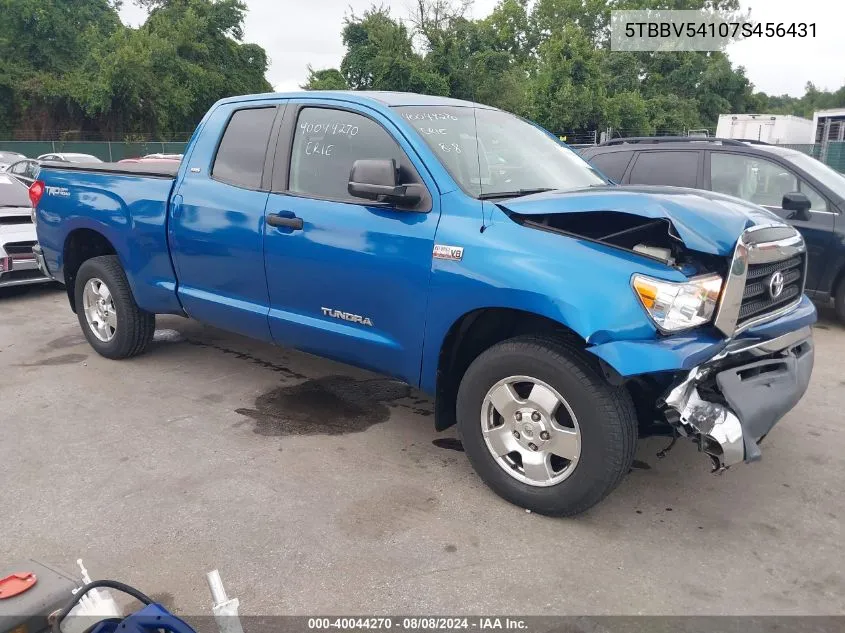 5TBBV54107S456431 2007 Toyota Tundra Sr5 5.7L V8