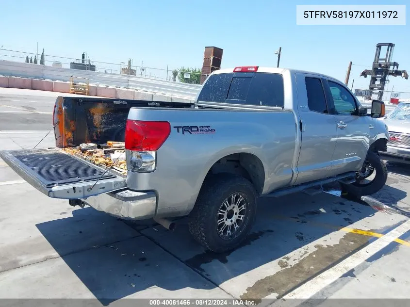 5TFRV58197X011972 2007 Toyota Tundra Limited 5.7L V8