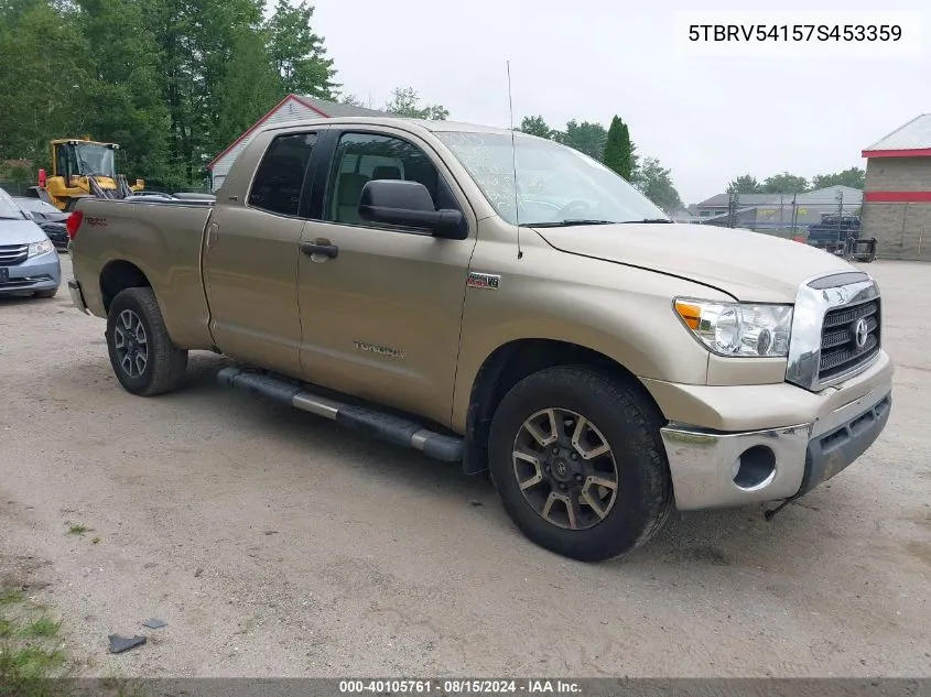 2007 Toyota Tundra Sr5 V8 VIN: 5TBRV54157S453359 Lot: 40105761