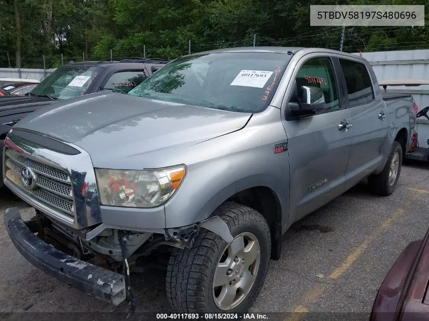 5TBDV58197S480696 2007 Toyota Tundra Limited 5.7L V8