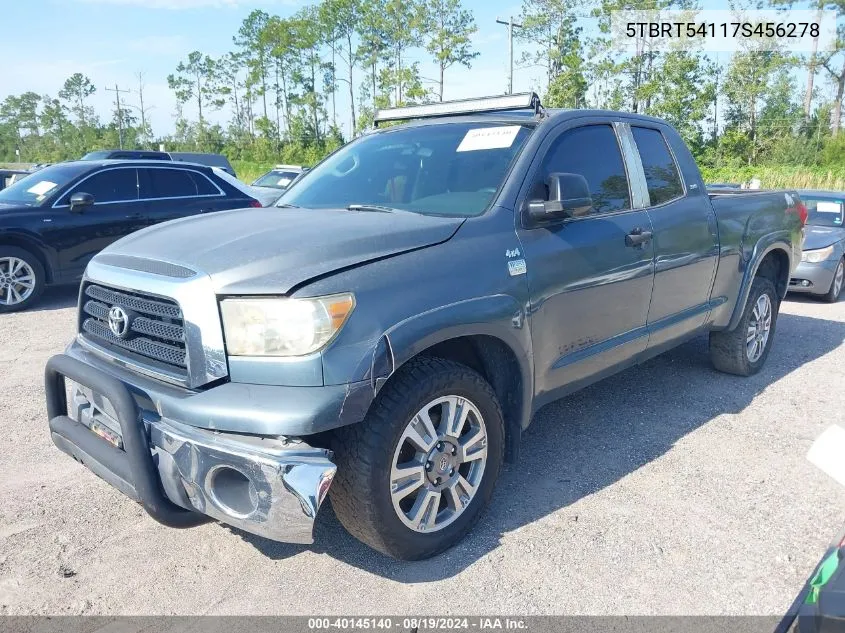 5TBRT54117S456278 2007 Toyota Tundra Sr5 4.7L V8