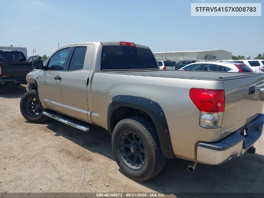 2007 Toyota Tundra Sr5 V8 VIN: 5TFRV54157X008783 Lot: 40166572