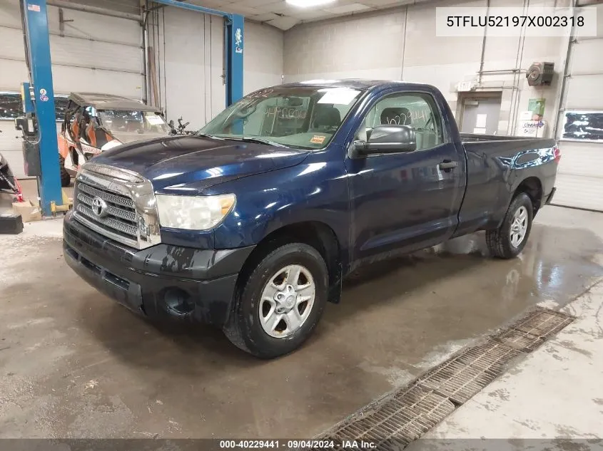 5TFLU52197X002318 2007 Toyota Tundra Base V6