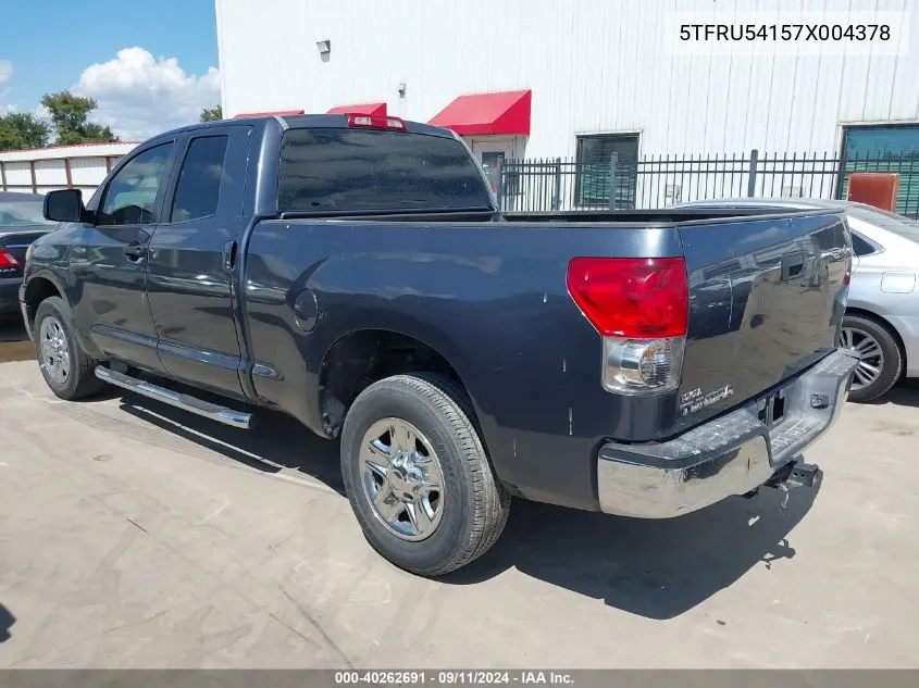 2007 Toyota Tundra Sr5 V6 VIN: 5TFRU54157X004378 Lot: 40262691