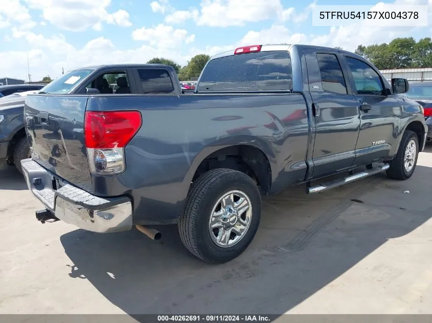 2007 Toyota Tundra Sr5 V6 VIN: 5TFRU54157X004378 Lot: 40262691