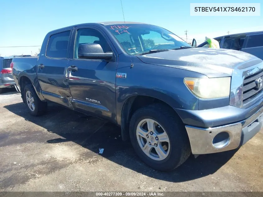 2007 Toyota Tundra Sr5 5.7L V8 VIN: 5TBEV541X7S462170 Lot: 40277309