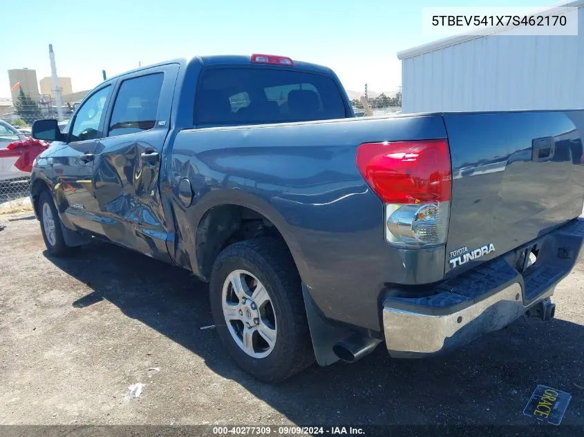 2007 Toyota Tundra Sr5 5.7L V8 VIN: 5TBEV541X7S462170 Lot: 40277309