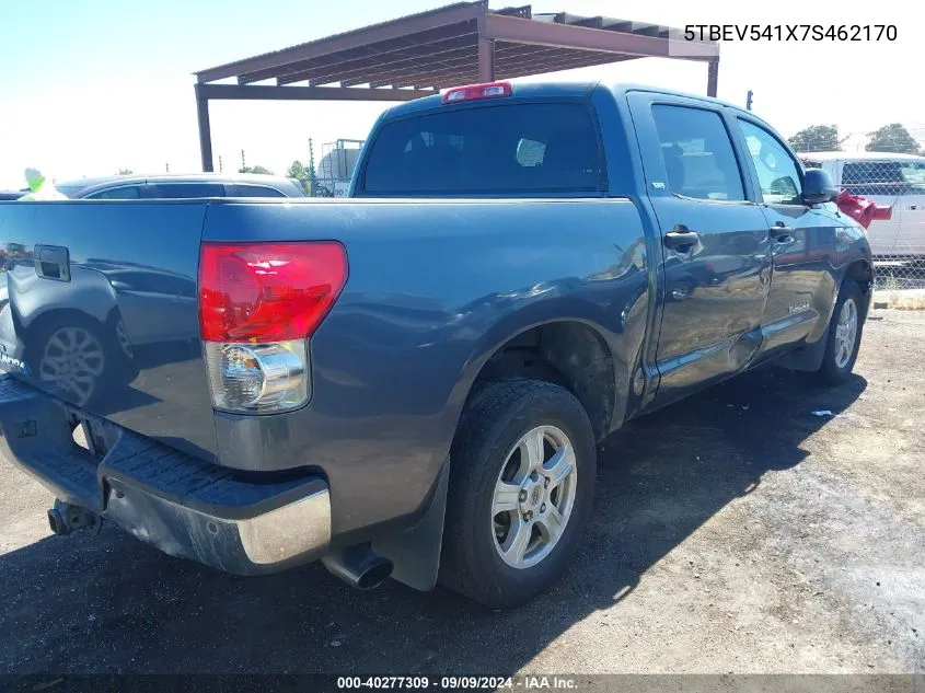 2007 Toyota Tundra Sr5 5.7L V8 VIN: 5TBEV541X7S462170 Lot: 40277309