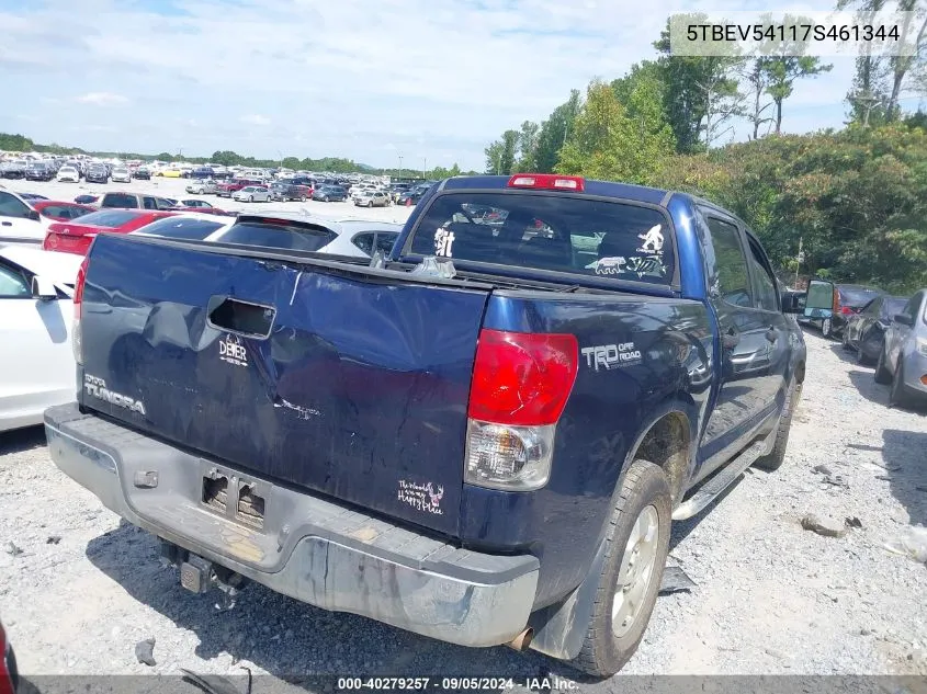 5TBEV54117S461344 2007 Toyota Tundra Sr5 5.7L V8