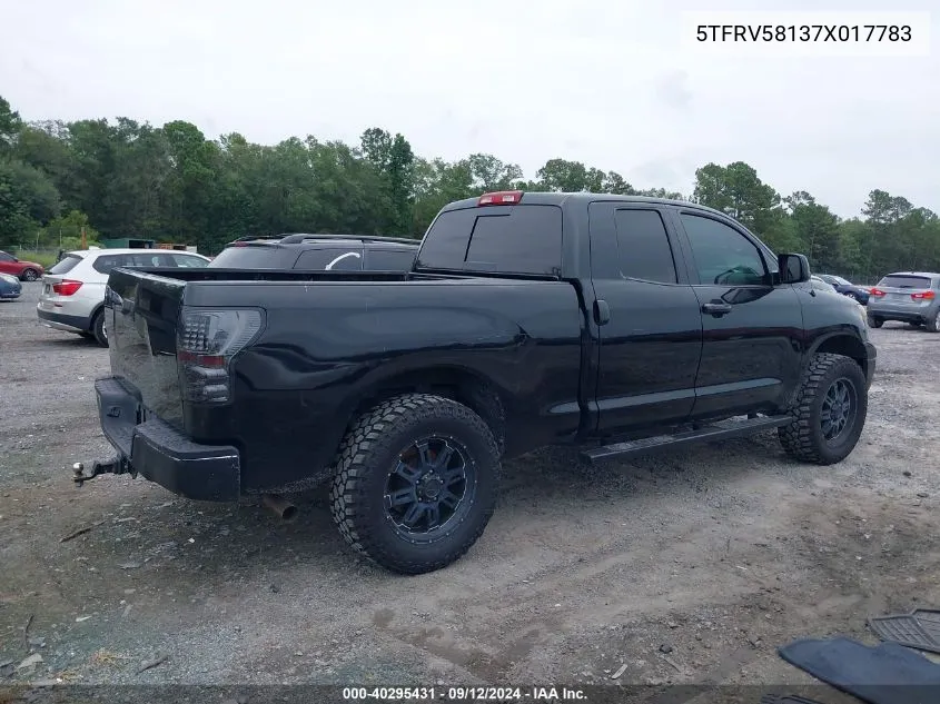 5TFRV58137X017783 2007 Toyota Tundra Double Cab Limited