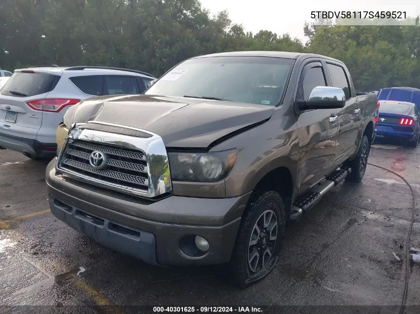 2007 Toyota Tundra Limited 5.7L V8 VIN: 5TBDV58117S459521 Lot: 40301625