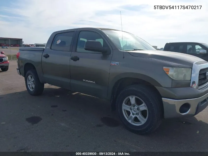 5TBDV54117S470217 2007 Toyota Tundra Sr5 5.7L V8