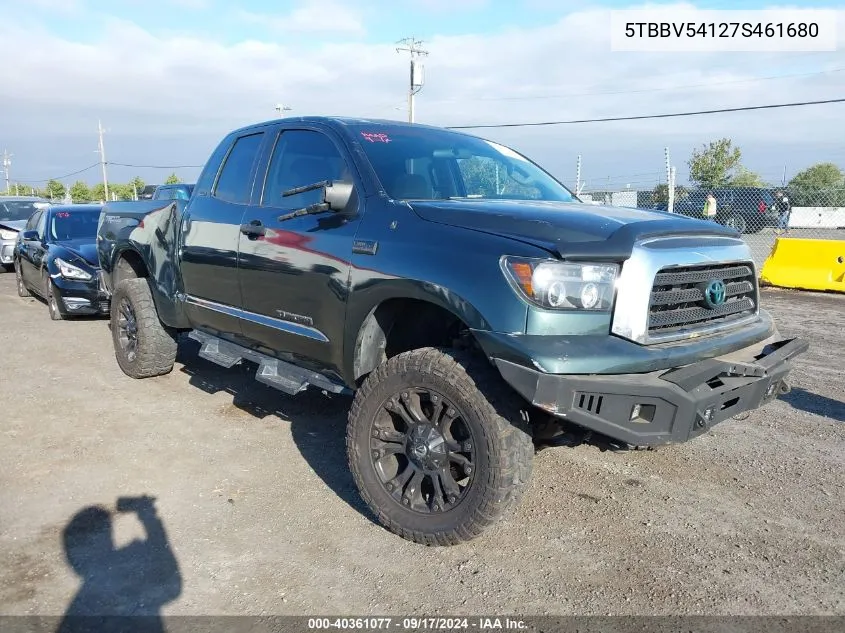 5TBBV54127S461680 2007 Toyota Tundra Sr5 5.7L V8