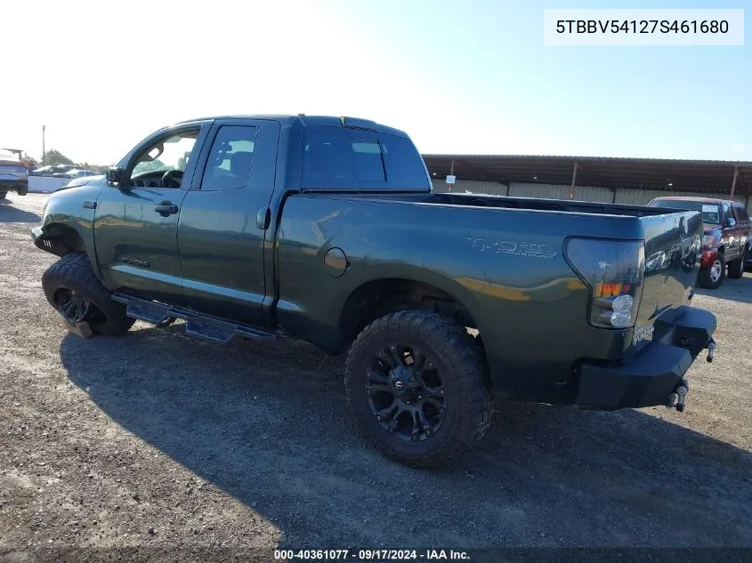 2007 Toyota Tundra Sr5 5.7L V8 VIN: 5TBBV54127S461680 Lot: 40361077