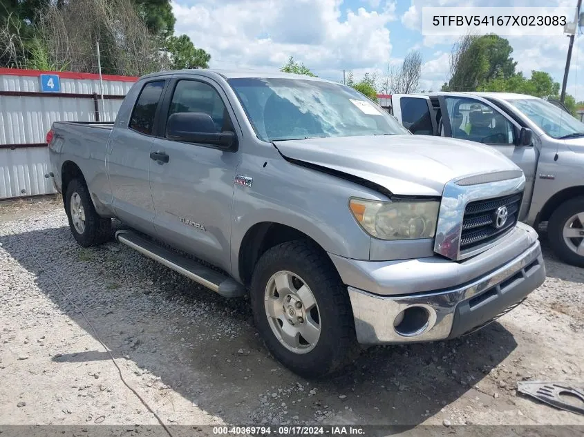 2007 Toyota Tundra Sr5 5.7L V8 VIN: 5TFBV54167X023083 Lot: 40369794