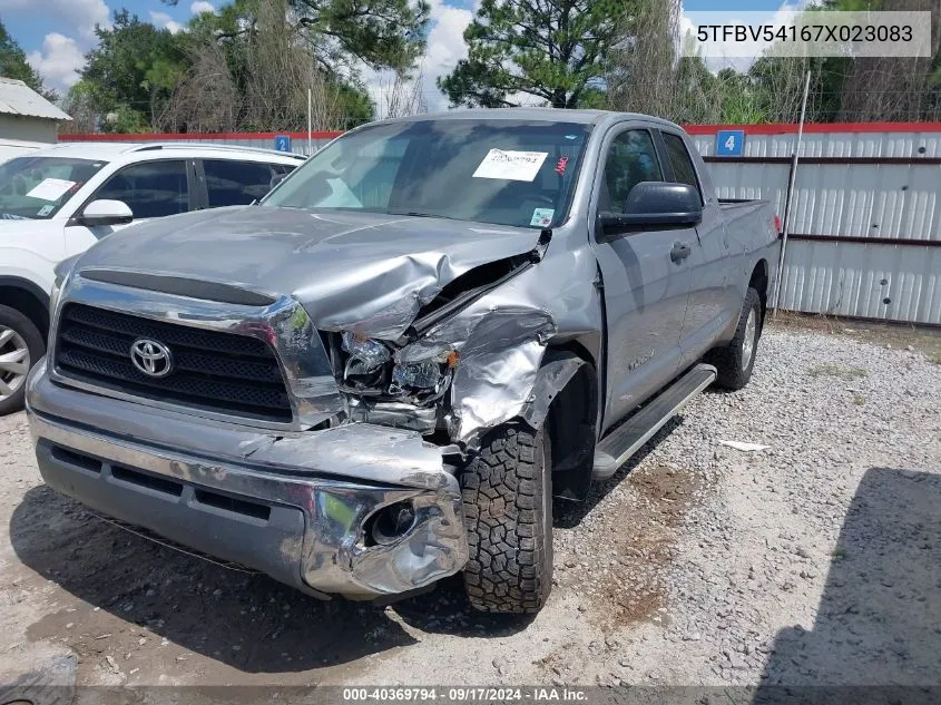 2007 Toyota Tundra Sr5 5.7L V8 VIN: 5TFBV54167X023083 Lot: 40369794