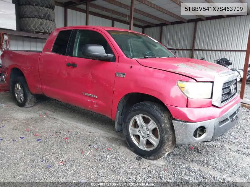 2007 Toyota Tundra Sr5 5.7L V8 VIN: 5TBBV541X7S463709 Lot: 40372106