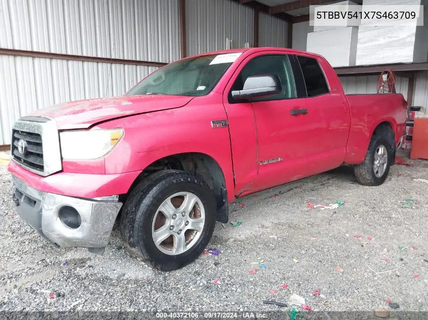 2007 Toyota Tundra Sr5 5.7L V8 VIN: 5TBBV541X7S463709 Lot: 40372106