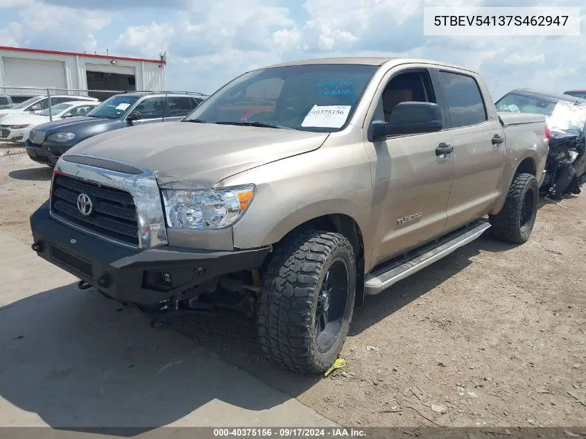 5TBEV54137S462947 2007 Toyota Tundra Sr5 5.7L V8