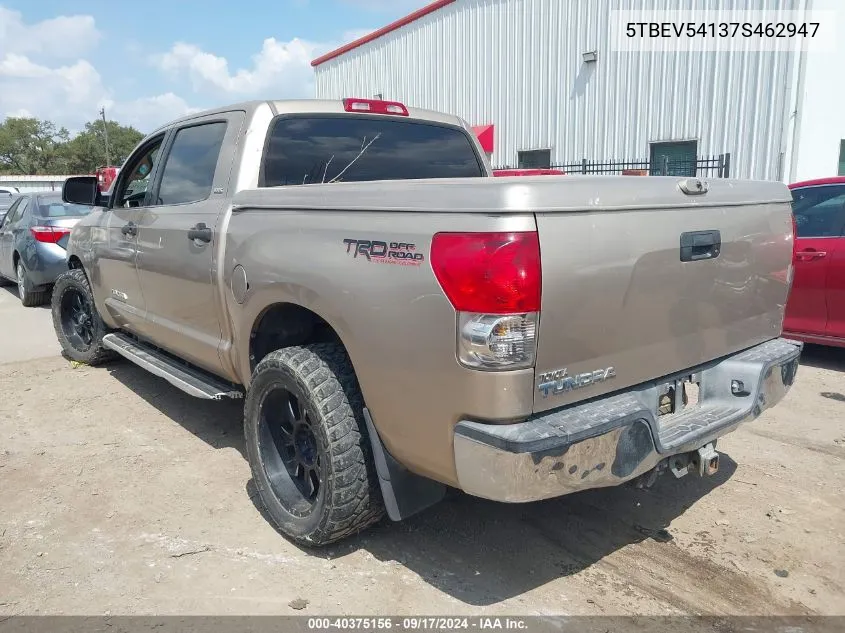 5TBEV54137S462947 2007 Toyota Tundra Sr5 5.7L V8