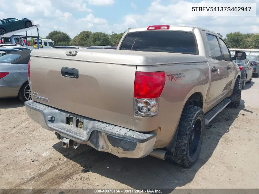 5TBEV54137S462947 2007 Toyota Tundra Sr5 5.7L V8