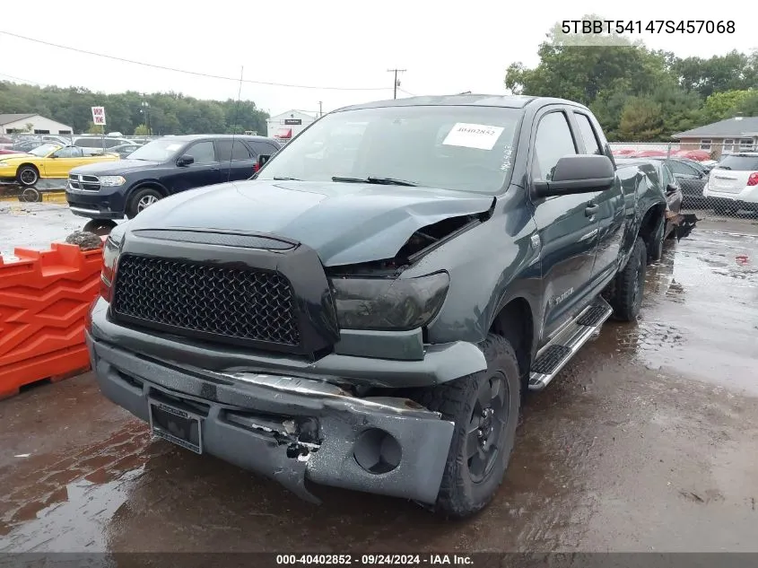 2007 Toyota Tundra Sr5 4.7L V8 VIN: 5TBBT54147S457068 Lot: 40402852