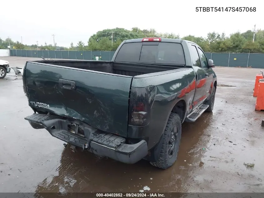 2007 Toyota Tundra Sr5 4.7L V8 VIN: 5TBBT54147S457068 Lot: 40402852