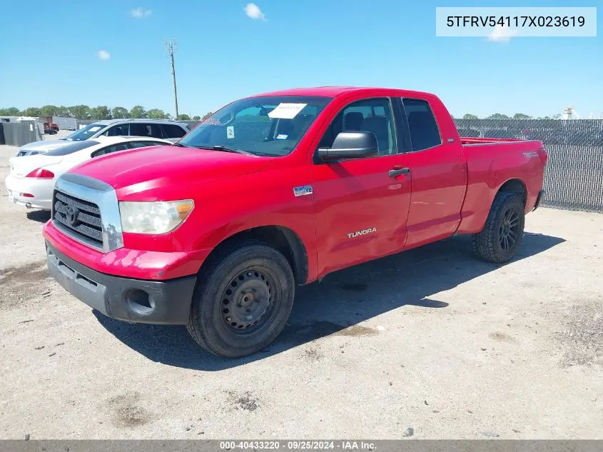 5TFRV54117X023619 2007 Toyota Tundra Sr5 V8